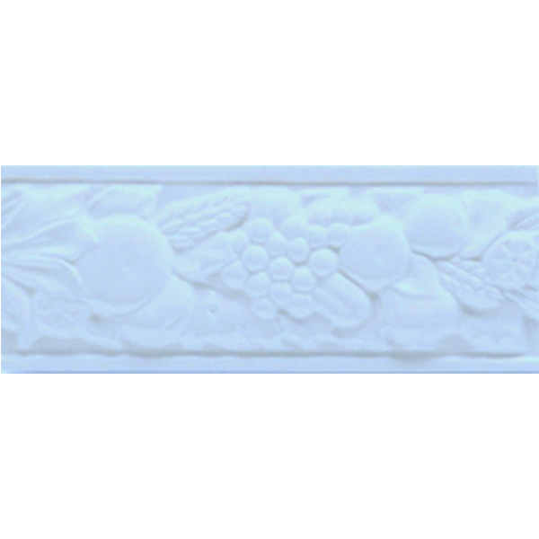 Бордюр керамический настенный ROB11 BOISERIE ROBBIANA DEC. Genziana 8x20 см