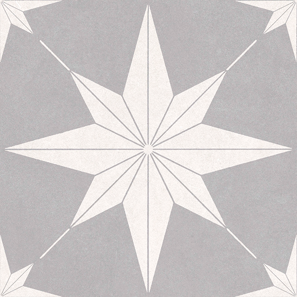 Гранит керамический N100079 LEVELS Blanc Decor 1021 20x20 см