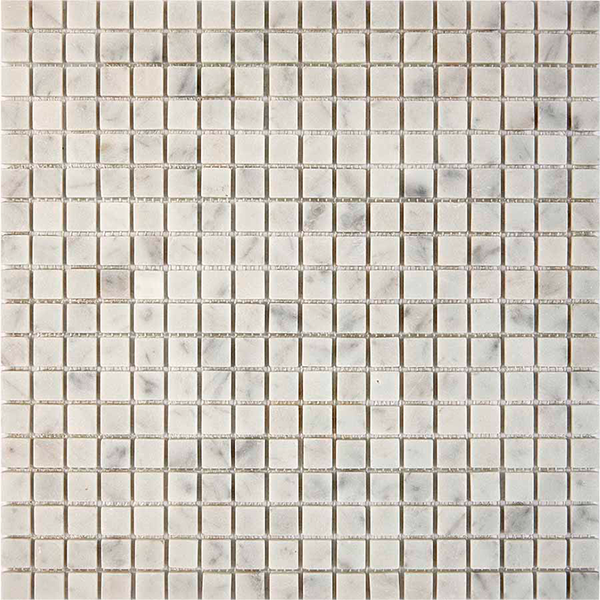 Мозаика из мрамора матовая PIX239 Bianco Сarrara (1,5x1,5) 30,5х30,5х0,4 см