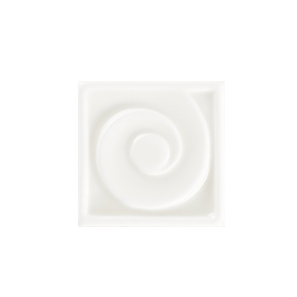 Вставка керамическая настенная TOD09 ESSENZE ONDA Bianco Ice 5,5x5,5 см