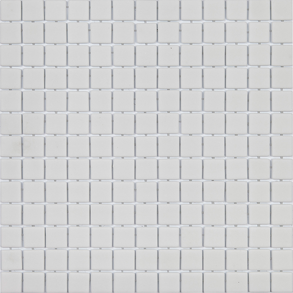 Мозаика стеклянная полиуретановая сцепка Blanco ANTISLIP (2,5х2,5 см) 34х34x0,4 см