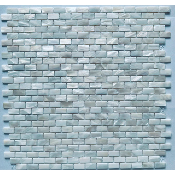 Мозаика из натурального перламутра глянцевая PIX768 Super White (1x2) 29х30x0,2 см