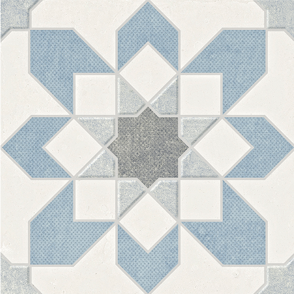 Плитка керамическая 39600 DOHA Blue FLOWER SP/22,3 22,3x22,3  см