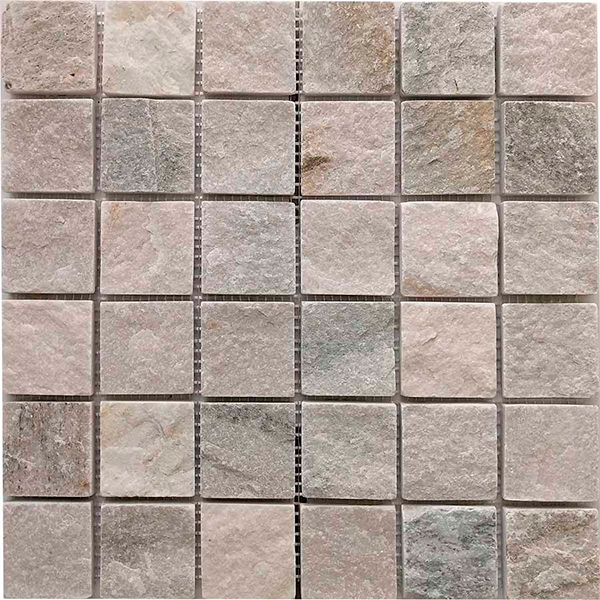 Мозаика из сланца природная PIX302 Slate Grey (4,8x4,8) 30,5х30,5х0,8-1,0 см