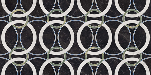 Гранит керамический 0014409 SENSI FANTASY CIRCULAR LUX3D RET. 60х120x0,85 см   