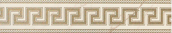 Бордюр керамический 240201 MARBLE FASCIA GRECA Bianco 11,5x58,5 см