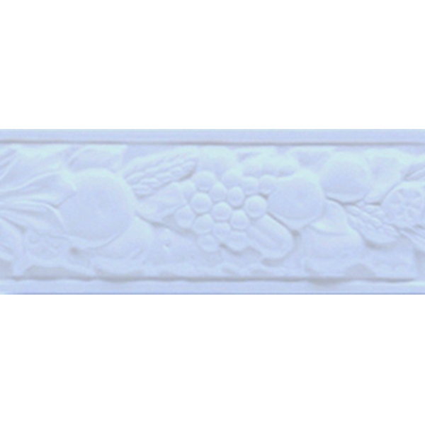 Бордюр керамический настенный ROB08 BOISERIE ROBBIANA DEC. Indaco 8x20 см