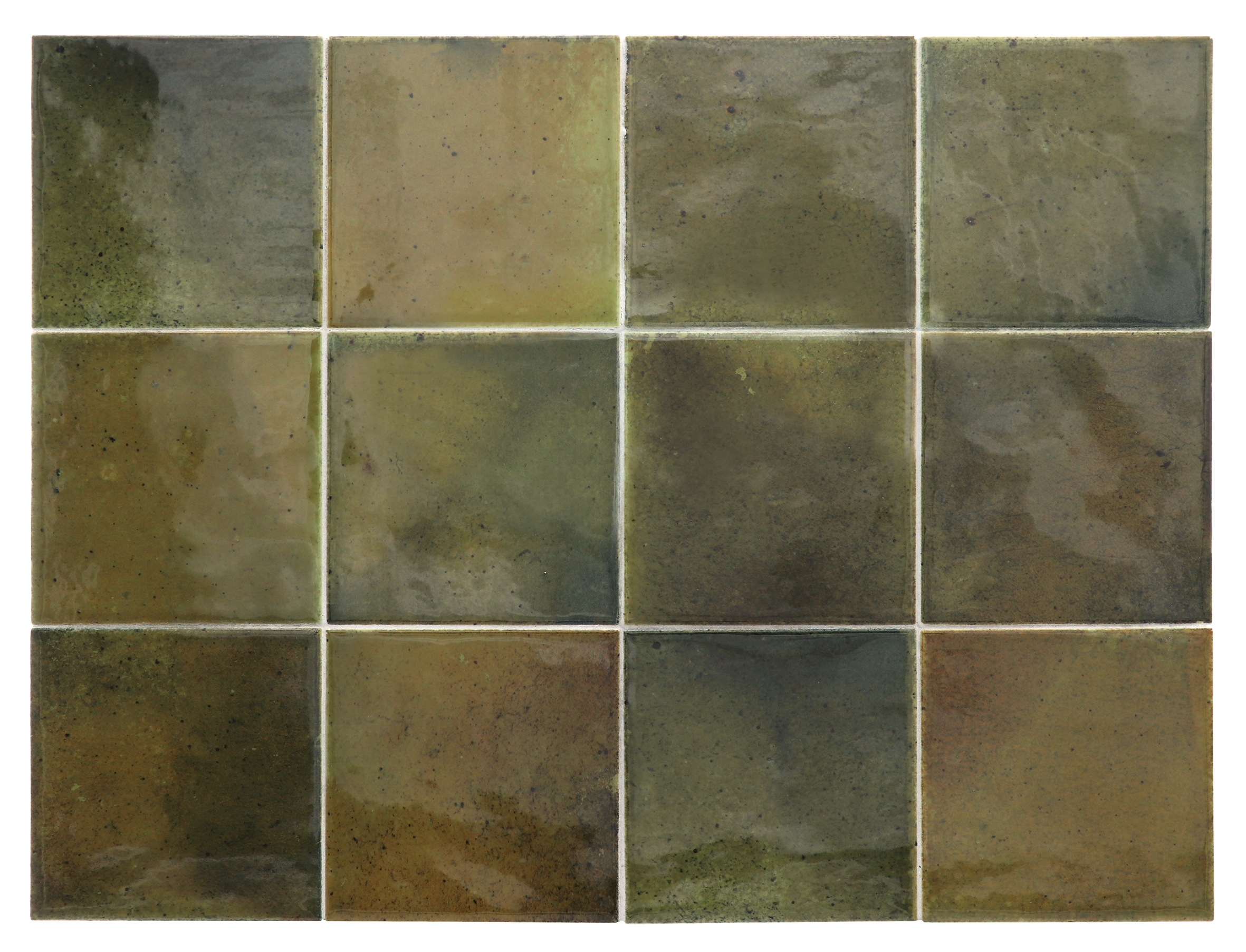 Плитка керамическая настенная 30014 HANOI Wild Olive 10x10 см