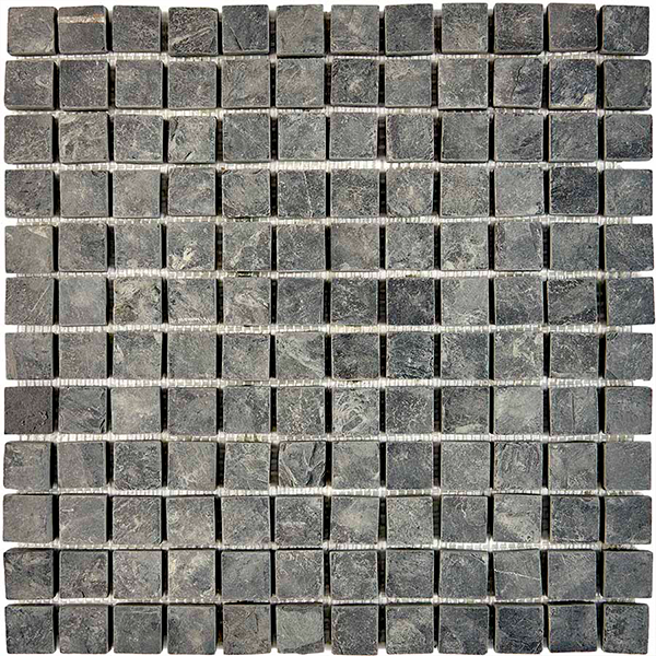 Мозаика из сланца природная PIX297 Slate Black (2,3x2,3) 30,5х30,5х0,8-1,0 см
