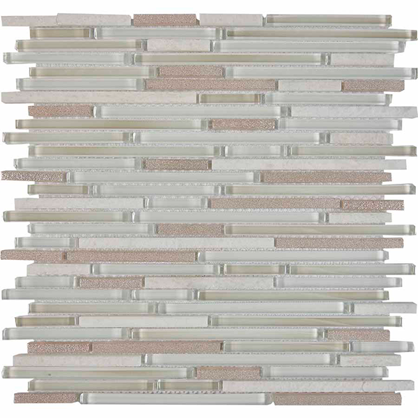 Мозаика из мрамора и стекла глянцевая PIX735 (0,8x4,8/9,8/14,8) 30х30х0,8 см Мозаика из мрамора и стекла глянцевая PIX735 (0,8x4,8/9,8/14,8) 30х30х0,8 см