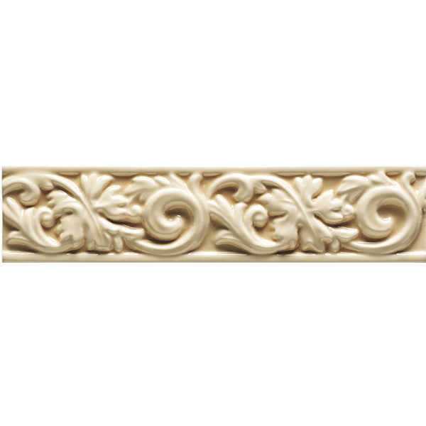 Бордюр керамический настенный VO300 ESSENZE VOLUTA Gelsomino 6x26 см