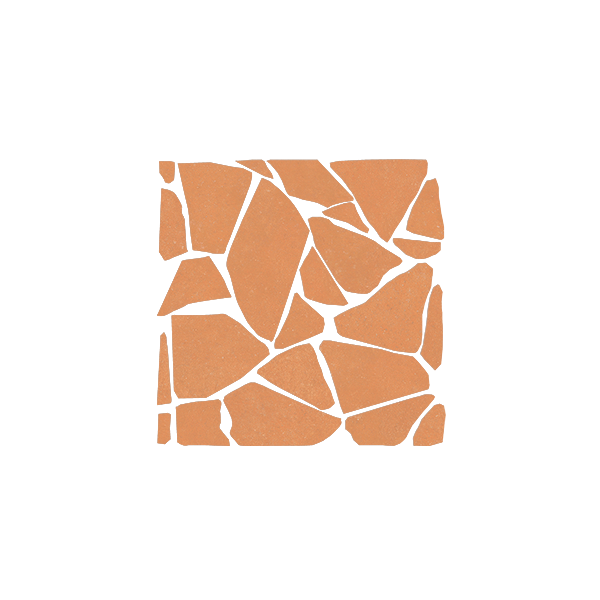 Мозаика керамическая 4101230 NOK Palladiana Crock Terra 40x40 см