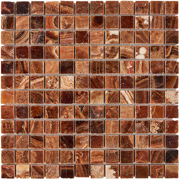 Мозаика из оникса полированная PIX206 Caramel Onyx (2,3x2,3) 30,5х30,5х0,6 см