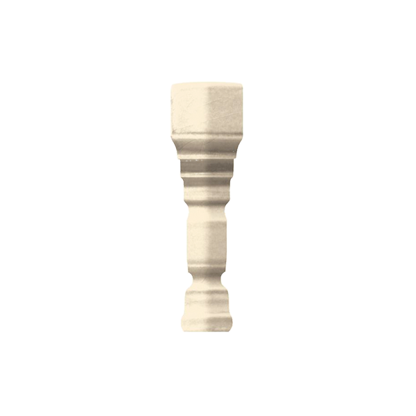 Уголок керамический наружный для бордюра TEAP10 EPOQUE ANGOLO TERMINALE PITTI Beige/Ivory MAT2х12 см