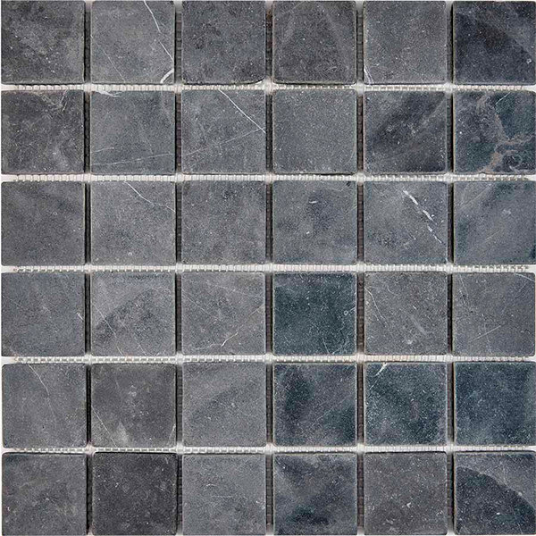 Мозаика из мрамора матовая PIX249 Nero Marquna (4,8x4,8) 30,5х30,5х0,6 см