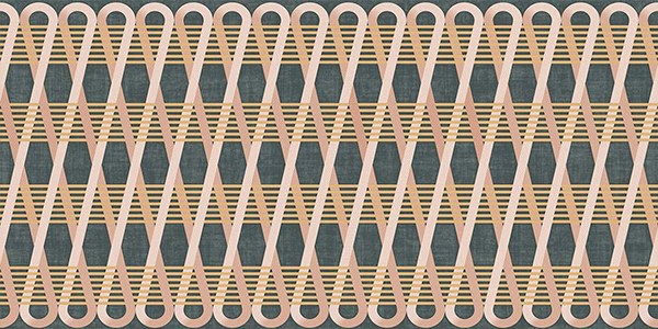 Гранит керамический декоративный 0011674 WIDE&STYLE MINI 2.0  OVERLAP NAT RET 60x120x0,7 см