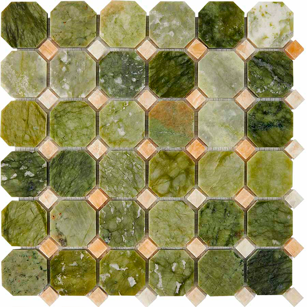 Мозаика из оникса и мрамора полированная PIX211 Dondong, Honey Onyx (4,8x4,8) 30,5х30,5х0,8 см