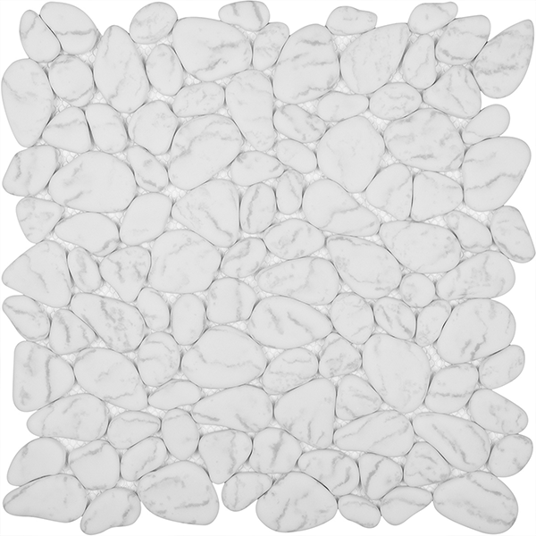 Мозаика из стекла на сетке AGPBL-WHITE 28,5х28,5x0,6 см