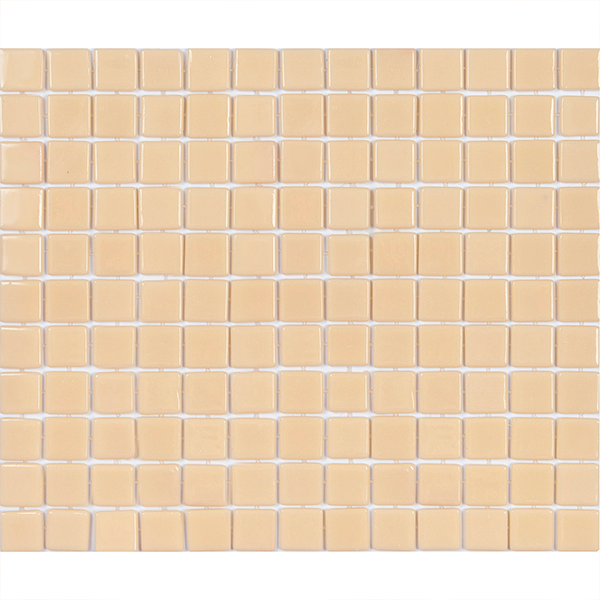 Мозаика стеклянная полиуретановая сцепка Crema (2,5х2,5 см) 34х34x0,4 см