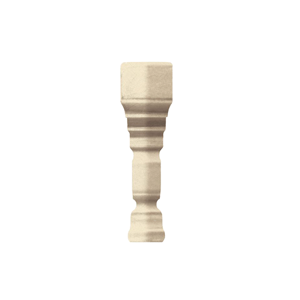 Уголок керамический наружный для бордюра TEAP2 EPOQUE ANGOLO TERMINALE PITTI Dark Ivory CR. 2х12 см