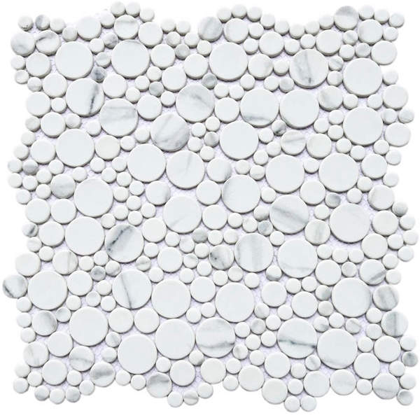 Мозаика из стекла матовая PIX766 (чип произвольный) 29,6х29,6х0,4 см