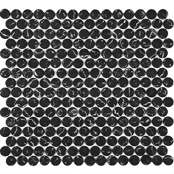 Мозаика из стекла на сетке AGHG23-WHITE (R 1,9) 29,2х30,3x0,4 см