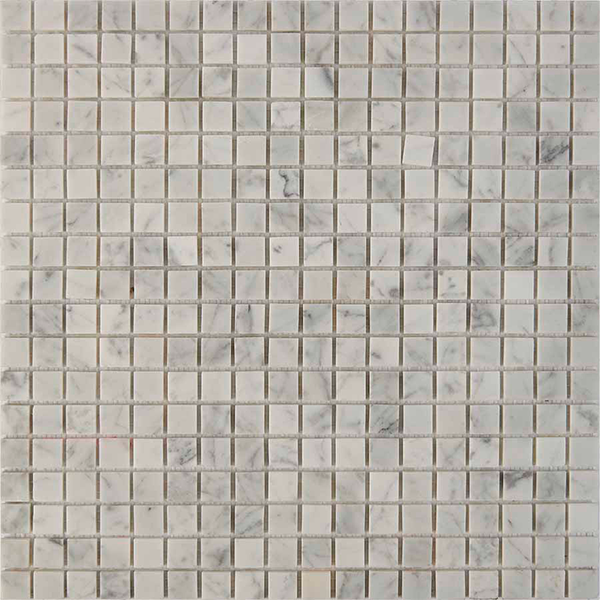 Мозаика из мрамора глянцевая PIX241 Bianco Сarrara (1,5x1,5) 30,5х30,5х0,4 см