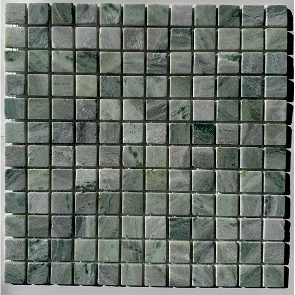 Мозаика из мрамора матовая PIX313 Jet Green (2,3x2,3) 30,5х30,5х0,4 см
