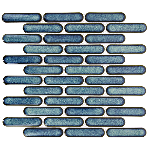 Мозаика из керамогранита на сетке KSR3-7R (2,9х9,8) 30,0х30,0x0,6 см