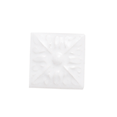 Вставка керамическая настенная TACO RELIEVE FLOR Nº 2 SNOW CAP 3х3 см