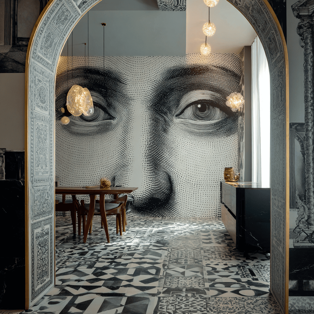 Коллекция Fornasetti для Bisazza – дизайнерские решения в мозаике