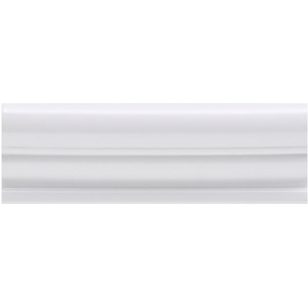 Бордюр керамический настенный TO05 BOISERIE TORO Bianco CRAQUELE 6,5x20 см