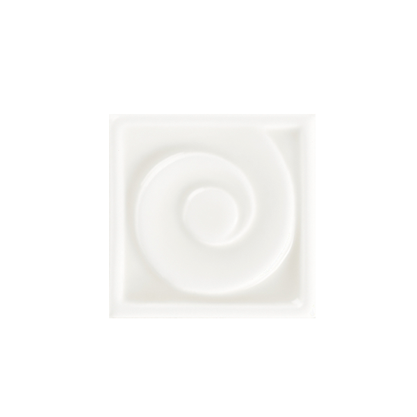 Вставка керамическая настенная TOD010 ESSENZE ONDA Bianco CR 5,5x5,5 см