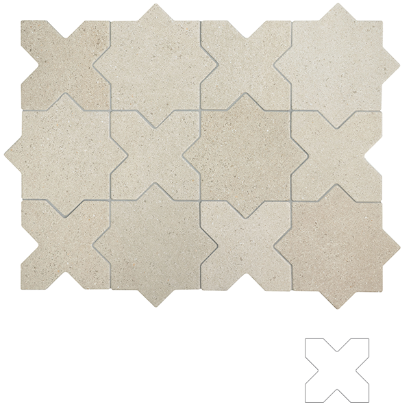Гранит керамический 32731 ELDA CROSS SAND 12x12 см