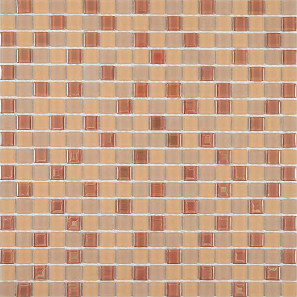 Мозаика из стекла на сетке YHT487 (1,5x1,5) 30,0х30,0x0,4 см