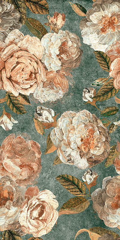 Гранит керамический ALCHYMIE 133482 FLOWERY GREEN NAT RETT 60x120x0,7 см