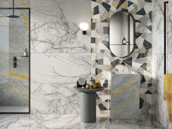 Гранит керамический 0009119 SENSI SIGNORIA Grigio Siena LUX RET. 60х120x0,9 см   