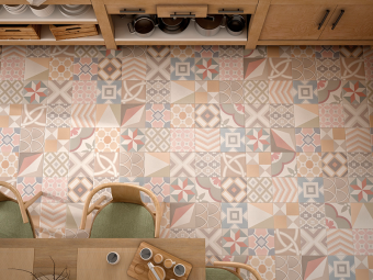 Плитка керамическая напольная 22103 CAPRICE DECO PATCHWORK Pastel 20х20 см