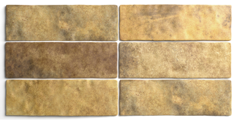 Плитка керамическая настенная 24473 ARTISAN Gold 6,5х20 см ( коробка 38 шт)