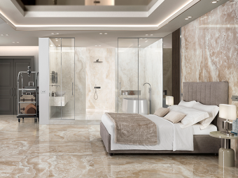 Гранит керамический ONYX DIAMOND CHAMPAGNE LUC.RET. 60x120x0,9 см