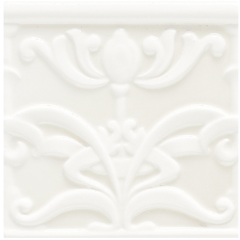 Декор керамический настенный LIB010 ESSENZE LIBERTY  Bianco CR 13x13 см