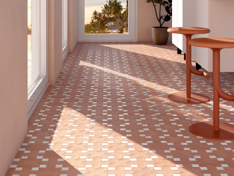 Гранит керамический 28818 KASBAH Terracotta12x12х0,9 см