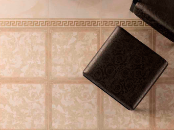 Вставка керамическая 240304 MARBLE TOZZETTO MEDUSA Beige 11,5x11,5 см