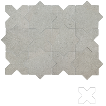 Гранит керамический 32732 ELDA CROSS GREY 12x12 см