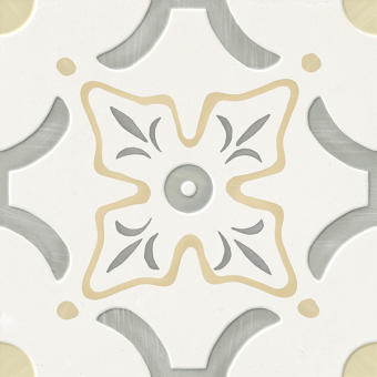 Гранит керамический 40459 LLEVANT YELLOW FLOWER LT 22,3х22,3 см