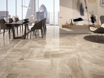 Гранит керамический полированный MARBLES KASHMIR Taupe 60x120 см