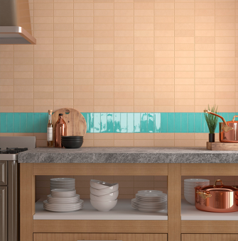 Плитка керамическая настенная 30682 FANGO Aquamarine GLOSS 5x15 см