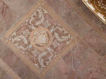 Вставка керамическая 240307 MARBLE TOZZETTO MEDUSA Marrone 11,5x11,5 см