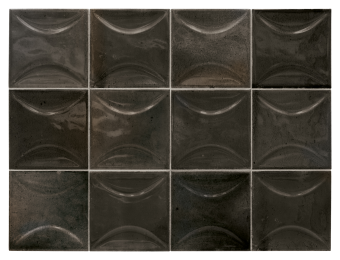 Плитка керамическая настенная 30022 HANOI ARCO Black Ash 10x10 см