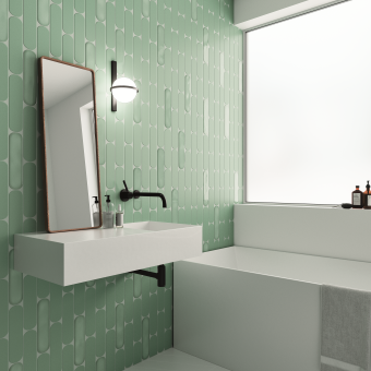 Плитка керамическая 124927 GRACE SAGE GLOSS 7,5x30 см